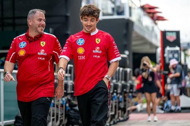 AUSTIN, TEXAS, UNITED STATES: Charles Leclerc, racing for the Ferrari team during the 2025 Formula 1 United States Grand Prix at the Circuit of the Americas in Austin, Texas, United States
