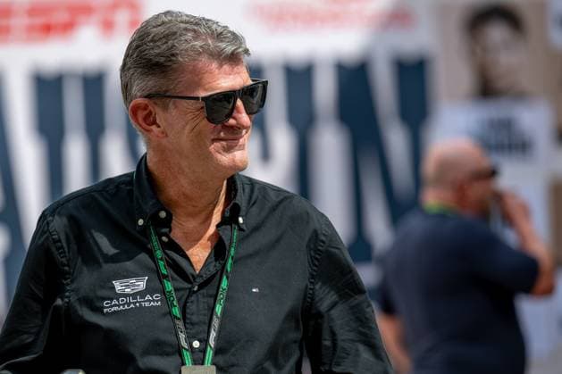 AUSTIN, TEXAS, UNITED STATES: Graeme Lowdon, The Team Principle of the Haas F1 team, at the 2025 Formula 1 United States Grand Prix at the Circuit of the Americas in Austin, Texas, United States.