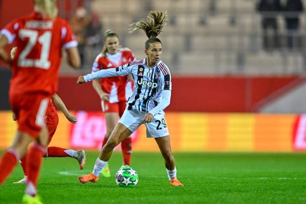 Tatiana PINTO Juventus, 29 on the ball, 16 10 2025, Munich Germany , Football, UEFA Womens Champions League, League Phase 2 Matchday, FC Bayern München Juventus Turin xslx