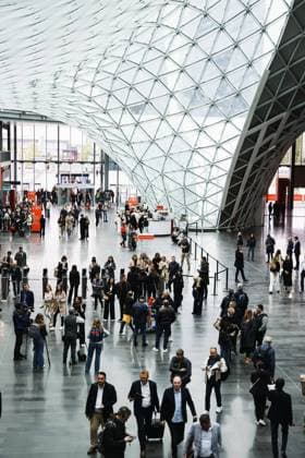 Milan, The inauguration ceremony of the Salone Internazionale del Mobile during the Milan Design Week 2025 at Rho Fiera Milano. In the photo: The entrance to the fair  Copyright: xAlessandroxBremecx xipa-agency.netx xx IPA_Agency_IPA56265266  Copyright: xIMAGO AlessandroxBremecx xipa-agency.netx xIMAGO IndependentxPhotoxAgencyxInt.x imago0810177901h