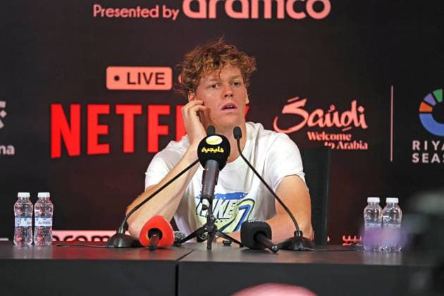 Tennis SIX KINGS SLAM 2025 Jannik Sinner (ITA), Riyadh, Saudi Arabia, October 16, 2025. Photo Felice Calabro  Copyright: xFelicexCalabro x xipa-agency.netx xFelicexCalabro x IPA_Agency_IPA66686012