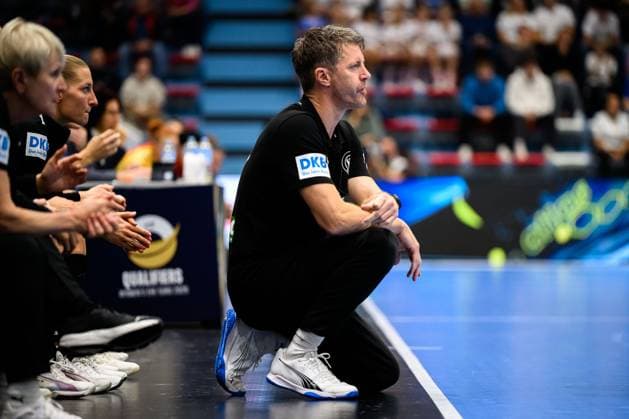 Gummersbach Womens Handball European Championship Qualification, Germany North Macedonia Coach Markus Gaugisch Germany Gummersbach Schwalbe Arena Germany