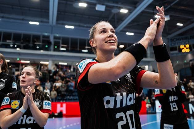 Gummersbach Handball Womens European Championship Qualification, Germany North Macedonia Emily Vogel Germany Gummersbach Schwalbe Arena Germany