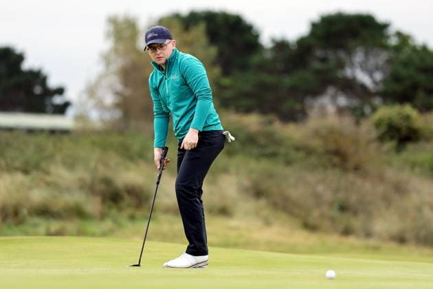 REPRO FREE*PRESS RELEASE NO REPRODUCTION FEE* EDITORIAL USE ONLY Carey Cup, Portmarnock Golf Club, Dublin 17 10 2025 David Kitt David Kitt 17 10 2025  Copyright: x INPHO LaszloxGeczox LG_006928