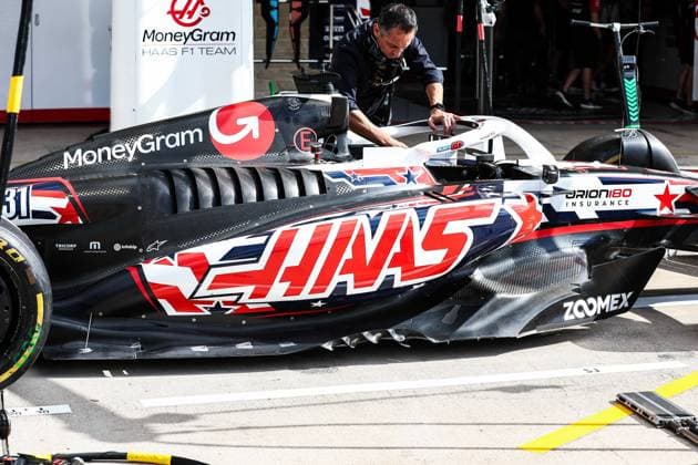 F1 - UNITED STATES GRAND PRIX 2025 Haas F1 Team VF-25, Mechanical detail floor body during the 2025 Formula 1 United States Grand Prix, 19th round of the 2025 FIA Formula One World Championship, WM, Weltmeisterschaft from October 17 to 19, 2025 on the Circuit of the Americas, in Austin, Texas, United States of America - AustinUnited States  Copyright: xEricxAlonsox