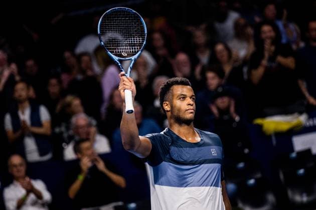 French Giovanni Mpetshi Perricard celebrates after winning the European Open ATP, Tennis Herren tennis tournament in Brussels, on Friday 17 October 2025. This year s edition of the tournament is taking place from 12 to 19 October 2025. JASPERxJACOBS  x137056690x