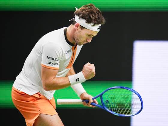 STOCKHOLM, SWEDEN 20251017 Norways Casper Ruud in his quarterfinal match against Sebastian Korda, USA, during the BNP Paribas Nordic Open tennis tournament at Kungliga tennishallen STOCKHOLM SWEDEN x11288x  Copyright: xPontusxOrre TTx TENNIS NORDIC OPEN