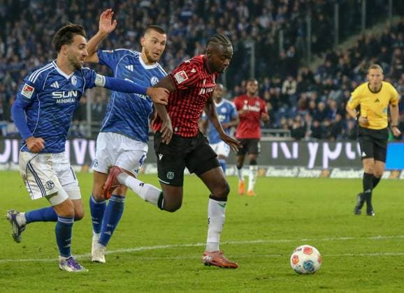 Germany Soccer 2 Bundesliga 2025 26, 9 Matchday Hannover 96 vs FC Schalke 04 Heinz von Heiden Arena Stadion Hannover Mustapha Bundu Hannover 96, 7 Hannover Copyright: xAymanxAlahmedx