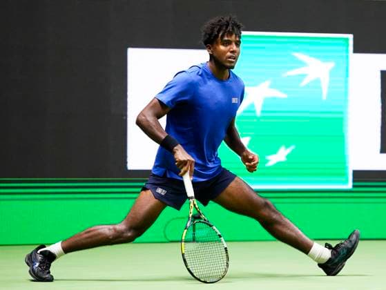 STOCKHOLM, SWEDEN 20251017 Swedens Elias Ymer in his quarterfinal against Canadas Denis Shapovalov during the BNP Paribas Nordic Open tennis tournament at Kungliga tennishallen STOCKHOLM SWEDEN x11288x  Copyright: xPontusxOrre TTx TENNIS NORDIC OPEN