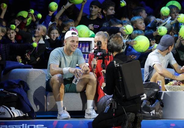 TENNIS - ATP, Tennis Herren Erste Bank Open VIENNA,AUSTRIA,17.OCT.25 - TENNIS - ATP World Tour, Erste Bank Open, Red Bull BassLine. Image shows Tallon Griekspoor (NED).  GEPAxpictures xWalterxLuger