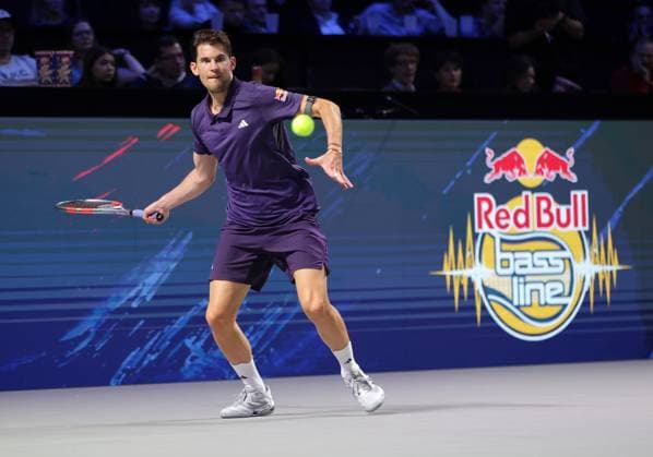 TENNIS - ATP, Tennis Herren Erste Bank Open VIENNA,AUSTRIA,17.OCT.25 - TENNIS - ATP World Tour, Erste Bank Open, Red Bull BassLine. Image shows Dominic Thiem.  GEPAxpictures xWalterxLuger