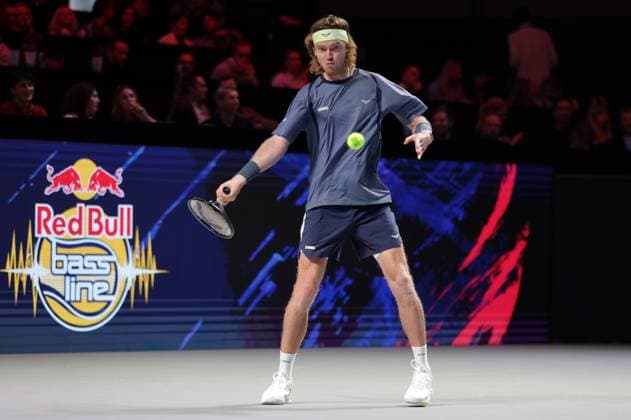 TENNIS - ATP, Tennis Herren Erste Bank Open VIENNA,AUSTRIA,17.OCT.25 - TENNIS - ATP World Tour, Erste Bank Open, Red Bull BassLine. Image shows Andrey Rublev (RUS).  GEPAxpictures xWalterxLuger