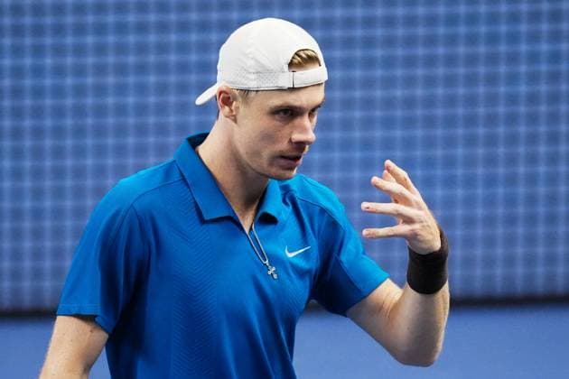 STOCKHOLM, SWEDEN 20251017 Canada s Denis Shapovalov in his quarterfinal match against Sweden s Elias Ymer during the BNP Paribas Nordic Open tennis tournament at the Royal Swedish Tennis Hall STOCKHOLM SWEDEN x11288x  Copyright: xPontusxOrre TTx TENNIS NORDIC OPEN