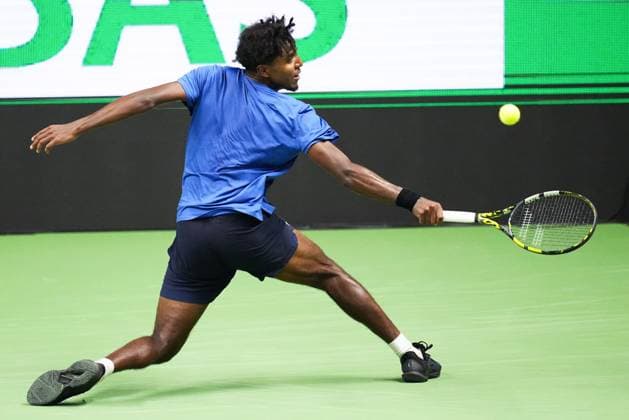 STOCKHOLM, SWEDEN 20251017 Swedens Elias Ymer in his quarterfinal against Canadas Denis Shapovalov during the BNP Paribas Nordic Open tennis tournament at Kungliga tennishallen STOCKHOLM SWEDEN x11288x  Copyright: xPontusxOrre TTx TENNIS NORDIC OPEN