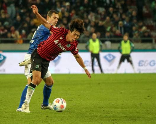 Germany Soccer 2 Bundesliga 2025 26, 9 Matchday Hannover 96 vs FC Schalke 04 Heinz von Heiden Arena Stadion Hannover Hayate Matsuda Hannover 96, 27 Hannover Copyright: xAymanxAlahmedx