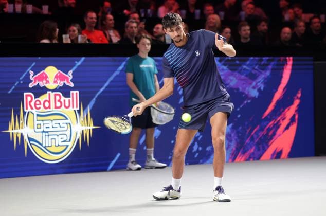 TENNIS - ATP, Tennis Herren Erste Bank Open VIENNA,AUSTRIA,17.OCT.25 - TENNIS - ATP World Tour, Erste Bank Open, Red Bull BassLine. Image shows Alexei Popyrin (AUS).  GEPAxpictures xWalterxLuger