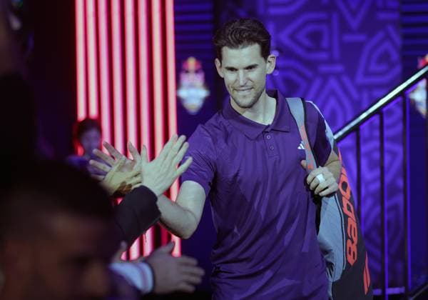 TENNIS - ATP, Tennis Herren Erste Bank Open VIENNA,AUSTRIA,17.OCT.25 - TENNIS - ATP World Tour, Erste Bank Open, Red Bull BassLine. Image shows Dominic Thiem.  GEPAxpictures xWalterxLuger