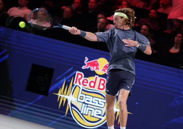 TENNIS - ATP, Tennis Herren Erste Bank Open VIENNA,AUSTRIA,17.OCT.25 - TENNIS - ATP World Tour, Erste Bank Open, Red Bull BassLine. Image shows Andrey Rublev (RUS).  GEPAxpictures xWalterxLuger