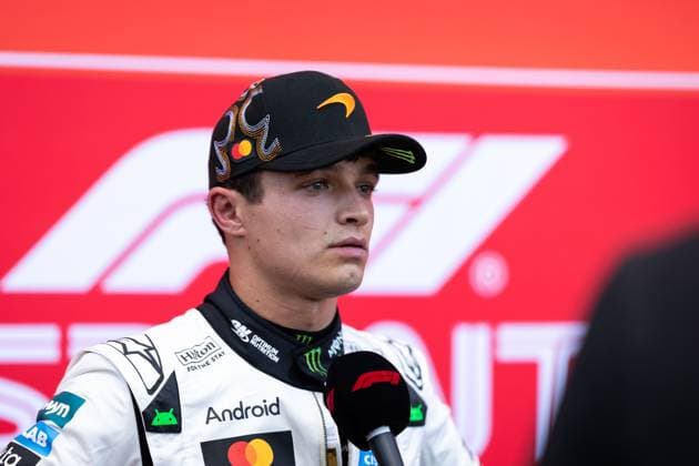 F1 - UNITED STATES GRAND PRIX 2025 NORRIS Lando (gbr), McLaren F1 Team MCL39, portrait during the 2025 Formula 1 United States Grand Prix, 19th round of the 2025 FIA Formula One World Championship, WM, Weltmeisterschaft from October 17 to 19, 2025 on the Circuit of the Americas, in Austin, Texas, United States of America - AustinUnited States  Copyright: xDPPIx