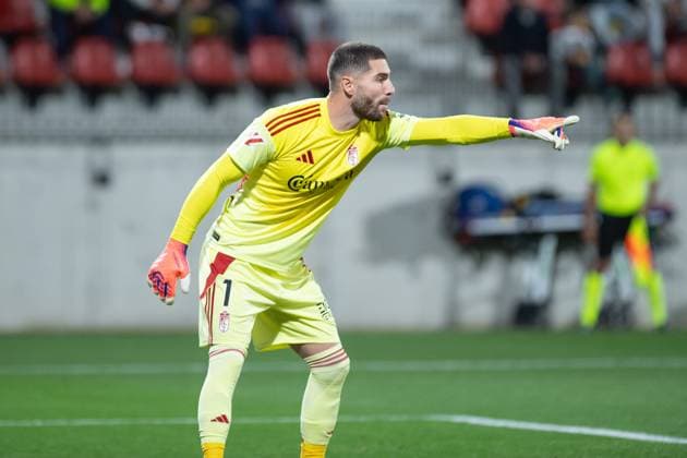 Andorra CF v Granada CF - LaLiga Hypermotion Luca Zidane plays in the La Liga Hypermotion match between FC Andorra and Granada CF at New la FAF Stadium in Encamp, Andorra, on October 17, 2025. Andorra Andorra  Copyright: xWalterxCunhax originalFilename:cunhacarvalho-notitle251017_npllo.jpg