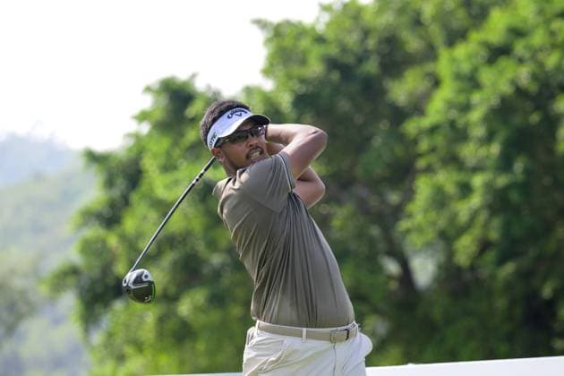 October 18, 2025, Macao, Macao Sar, China: Macau Open Golf , Macau Golf and Country Club Coloane, Macao, China Thailands Sarit Suwannarut, leads the field on Day 3 at -16 putting him 2 strokes ahead of AustraliaÃ¢â‚¬â ¢s, Brett Rankin. On the 12th tee. Macao China - ZUMAr144 20251018_zap_r144_010 Copyright: xJaynexRussellx