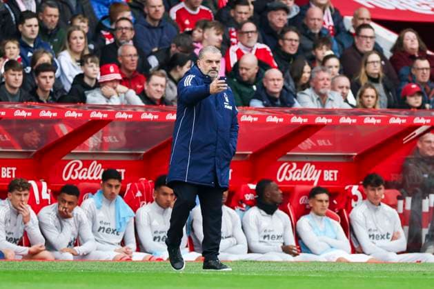 Nottingham Forest v Chelsea, Premier League Nottingham Forest manager Ange Postecoglou gestures during the Nottingham Forest v Chelsea Premier League match at the City Ground, West Bridgford, England on 18 October 2025 Credit: Phil Duncan Every Second Media Editorial use only. All images are copyright Every Second Media Limited. No images may be reproduced without prior permission. All rights reserved. Premier League and Football League images are subject to licensing agreements with Football DataCo Limited. see https: www.football-dataco.com Copyright: xIMAGO EveryxSecondxMediax ESM-1623-0007 PhilxDuncanx xEveryxSecondxMediax
