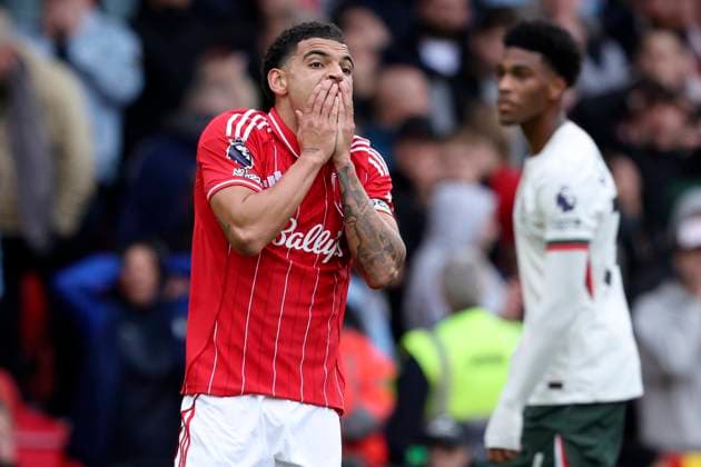 Nottingham Forest v Chelsea - Premier League Morgan Gibbs-White of Nottingham Forest reacts during the Premier League match between Nottingham Forest and Chelsea at City Ground on October 18, 2025 in Nottingham, England. Nottingham City Ground England United Kingdom Copyright: xNealxSimpson Sportsphoto APLx 14138813