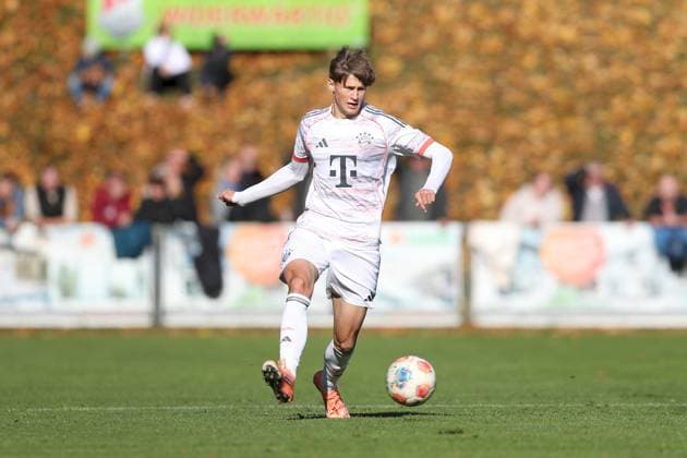 18 10 2025, xjcx, Men, Football, Season 2025 2026, Regionalliga Bayern, 14 Matchday TSV Aubstadt FC Bayern Muenchen II Magnus Dalpiaz 2, FC Bayern München II Sulzfeld Schulstadion Aubstadt Bayern Germany