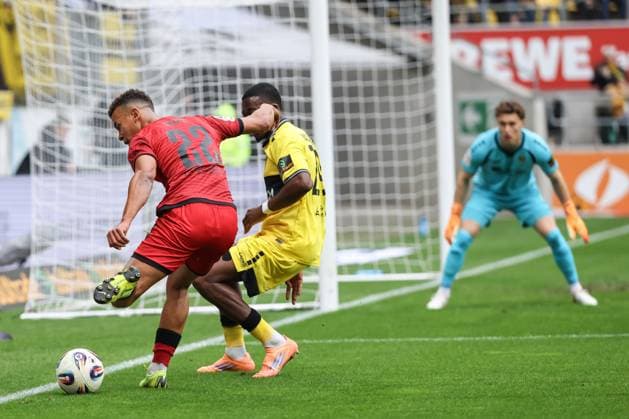 3 Liga Alemannia Aachen FC Ingolstadt 04 Goal chance missed Marcel Costly 22, FCI Nadjombe Pierre 29 AA Goalkeeper Olschowsky Jan 1 AA 3 Liga FC Ingolstadt 04 Season 2025 2026 Alemannia Aachen
