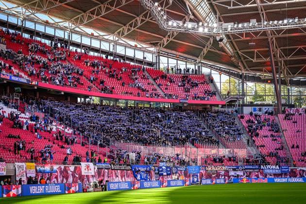 Soccer I Men I Season 2025 2026 I Bundesliga I 7 Matchday I RB Leipzig Hamburger SV I 18 10 2025 The fans of Hamburger SV Leipzig Red Bull Arena Saxony Germany Copyright: xLobecax xHenningxRohlfsx