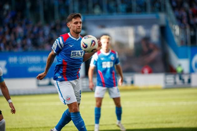 Marco Schuster Rostock GER, FC Hansa Rostock vs SV Wehen Wiesbaden, Football, Men, 3 Liga, Matchday 11, Season 2025 2026,18 10 2025 Rostock Ostseestadion Mecklenburg Vorpommern Germany