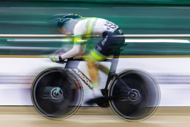 2025 UCI Para-Cycling Track World Championships Picture by Alex Whitehead SWpix.com - 18 10 2025 - Cycling - 2025 UCI Para-Cycling Track World Championships - Rio Olympic Velodrome, Rio de Janeiro, Brazil - WC4 Sprint 200m Flying Start Qualifying - Erin Normoyle (Australia) Copyright: x xSWpix.comx(t axPhotographyxHubxLtd)xAlexxWhitehead SWpix.comx SWP-3030-9928