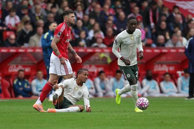 NOTTINGHAM, ENGLAND - OCTOBER 18: Joao Pedro of Chelsea reacts during the Premier League match between Nottingham Forest and Chelsea at City Ground on October 18, 2025 in Nottingham, England. (Photo by James Holyoak) SPO 
