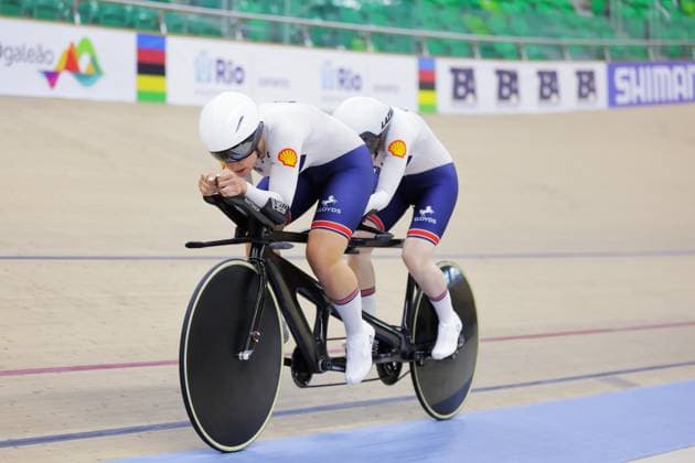 2025 UCI Para-Cycling Track World Championships Picture by Alex Whitehead SWpix.com - 18 10 2025 - Cycling - 2025 UCI Para-Cycling Track World Championships - Rio Olympic Velodrome, Rio de Janeiro, Brazil - WB 1 km Time Trial Qualifying - Sophie Unwin (Great Britain) piloted by Jenny Holl (Great Britain) Copyright: x xSWpix.comx(t axPhotographyxHubxLtd)xAlexxWhitehead SWpix.comx SWP-3030-9964