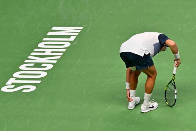 STOCKHOLM, SWEDEN 20251018 Denmark s Holger Rune meets France s Ugo Humbert in the semifinals of the BNP Paribas Nordic Open tennis tournament at the Royal Swedish Tennis Hall STOCKHOLM SWEDEN x10040x  Copyright: xAndersxWiklund TTx TENNIS NORDIC OPEN