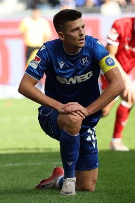 18 10 2025, xrekx, Soccer 2 Bundesliga, Karlsruher SC 1 FC Kaiserslautern v l Marvin Wanitzek Karlsruher SC DFL DFB REGULATIONS PROHIBIT ANY USE OF PHOTOGRAPHS as IMAGE SEQUENCES and or QUASI VIDEO Karlsruhe