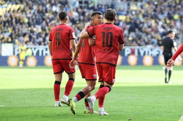 3 Liga Alemannia Aachen FC Ingolstadt 04 Dennis Kaygin 10, FCI Goal Cheers Goal 0 1 Winning goal, Marcel Costly 22, FCI 3 Liga FC Ingolstadt 04 Season 2025 2026 Alemannia Aachen