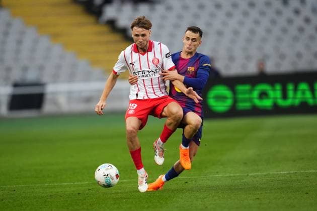 during the La Liga EA Sports match between FC Barcelona, Barca and Girona FC played at Lluis Companys Stadium on October 18 2025 in Barcelona, Spain. (Photo by Bagu Blanco PRESSIN) Copyright: xBaguxBlancox xPRESSINx