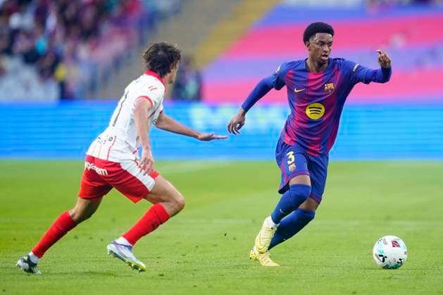 La Liga EA Sports. Date 9 Alejandro Balde of FC Barcelona, Barca during the La Liga EA Sports match between FC Barcelona and Girona FC played at Lluis Companys Stadium on October 18, 2025 in Barcelona. kpng Copyright: xSergioxRuizx xImagox PS_2501018_BAR_GIR_2526_004
