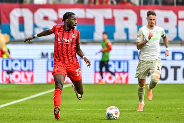 GER, 1 FBL, 1 FC Heidenheim vs SV Werder Bremen 18 10 2025, Voith Arena, Heidenheim, GER, 1 FBL, 1 FC Heidenheim vs SV Werder Bremen, pictured Omar Traore Heidenheim, 23 nordphotoxGmbHx xHafner nph00200