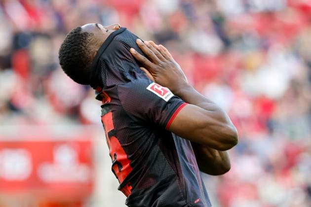 Christian Kofane Bayer 04 Leverkusen, 35 , Germany, Football, 1 Bundesliga, 7 Matchday, 2025 2026, 1 FSV Mainz vs Bayer 04 Leverkusen, 18 10 2025, Mewa Arena, Mainz, Germany Mainz Mewa Arena Rheinland Pfalz Germany Copyright: xGrantxHubbsx