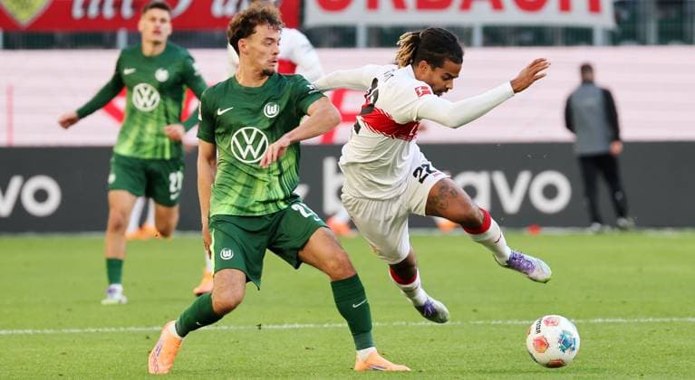 Football, 1st BL, VfL Wolfsburg - VfB Stuttgart