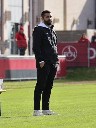 18 10 2025 Soccer Season 2025 2026 Regionalliga Bayern 14 Matchday 1 FC Nürnberg FCN II Club SV Viktoria Aschaffenburg DaMa xdaxmax Aytac Sulu Coach SV Viktoria Aschaffenburg disappointed Disappointment