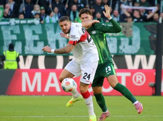 Germany Bundesliga 2025 26, Matchday 7 VfL Wolfsburg vs VfB Stuttgart Volkswagen Arena Wolfsburg Jeff Chabot VfB Stuttgart, 24 Copyright: xAymanxAlahmedx