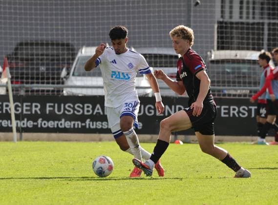 18 10 2025 Soccer Season 2025 2026 Regionalliga Bayern 14 Matchday 1 FC Nürnberg FCN II Club SV Viktoria Aschaffenburg DaMa xdaxmax Younes Azahaf 30, SV Viktoria Aschaffenburg Piet Scobel 9, 1 FC Nürnberg FCN II