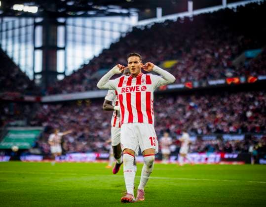 Cologne, Germany 18th Oct 2025 Goal celebration Said El Mala Köln 1 FC Köln FC Augsburg 18 10 2025
