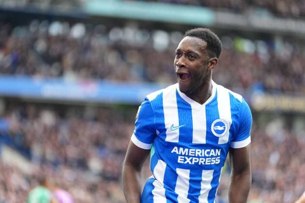 GOAL 1-0. Danny Welbeck of Brighton & Hove Albion celebrates scoring the opening goal for Brighton. Brighton and Hove Albion v Newcastle United, Premier League, Football, American Express Community Stadium, Brighton, UK - 18 Oct 2025Brighton American Express Community Stadi United Kingdom EDITORIAL USE ONLY No use with unauthorised audio, video, data, fixture lists, club league logos or live services. Online in-match use limited to 120 images, no video emulation. No use in betting, games or single club league player publications.  Copyright: xSeanxRyan Shutterstockx 15544971an