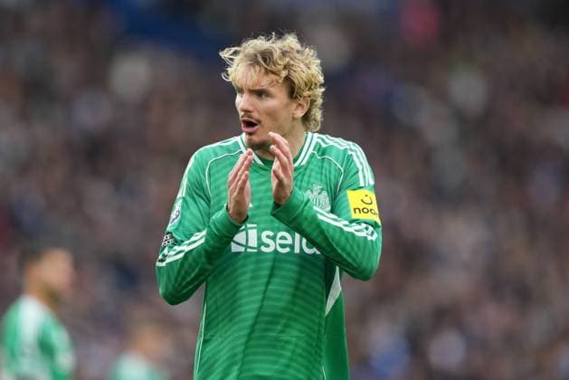 Nick Woltemade of Newcastle United claps encouragement during the game. Brighton and Hove Albion v Newcastle United, Premier League, Football, American Express Community Stadium, Brighton, UK - 18 Oct 2025Brighton American Express Community Stadi United Kingdom EDITORIAL USE ONLY No use with unauthorised audio, video, data, fixture lists, club league logos or live services. Online in-match use limited to 120 images, no video emulation. No use in betting, games or single club league player publications.  Copyright: xSeanxRyan Shutterstockx 15544971ay