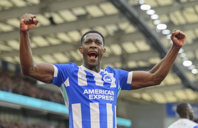 Brighton, England, October 18 2025: Brighton & Hove Albion s Danny Welbeck celebrates scoring his side s second goal during the Premier League match between Brighton and Newcastle at the American Express Amex Stadium. (Photo by David Horton Sports Press Photo) Copyright: xDavidxHorton SportsxPressxPhotox Sportspressphoto_SPR43974