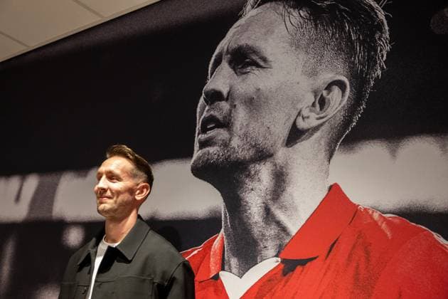 EINDHOVEN , 18-10-2025 , Philips Stadium , season 2025 2026 , Dutch Eredivisie football , match between PSV and Go Ahead Eaglesr , picture shows pressroom PSV renamed to Luuk de Jong PSV - Go Ahead Eagles  x31561169x Copyright: